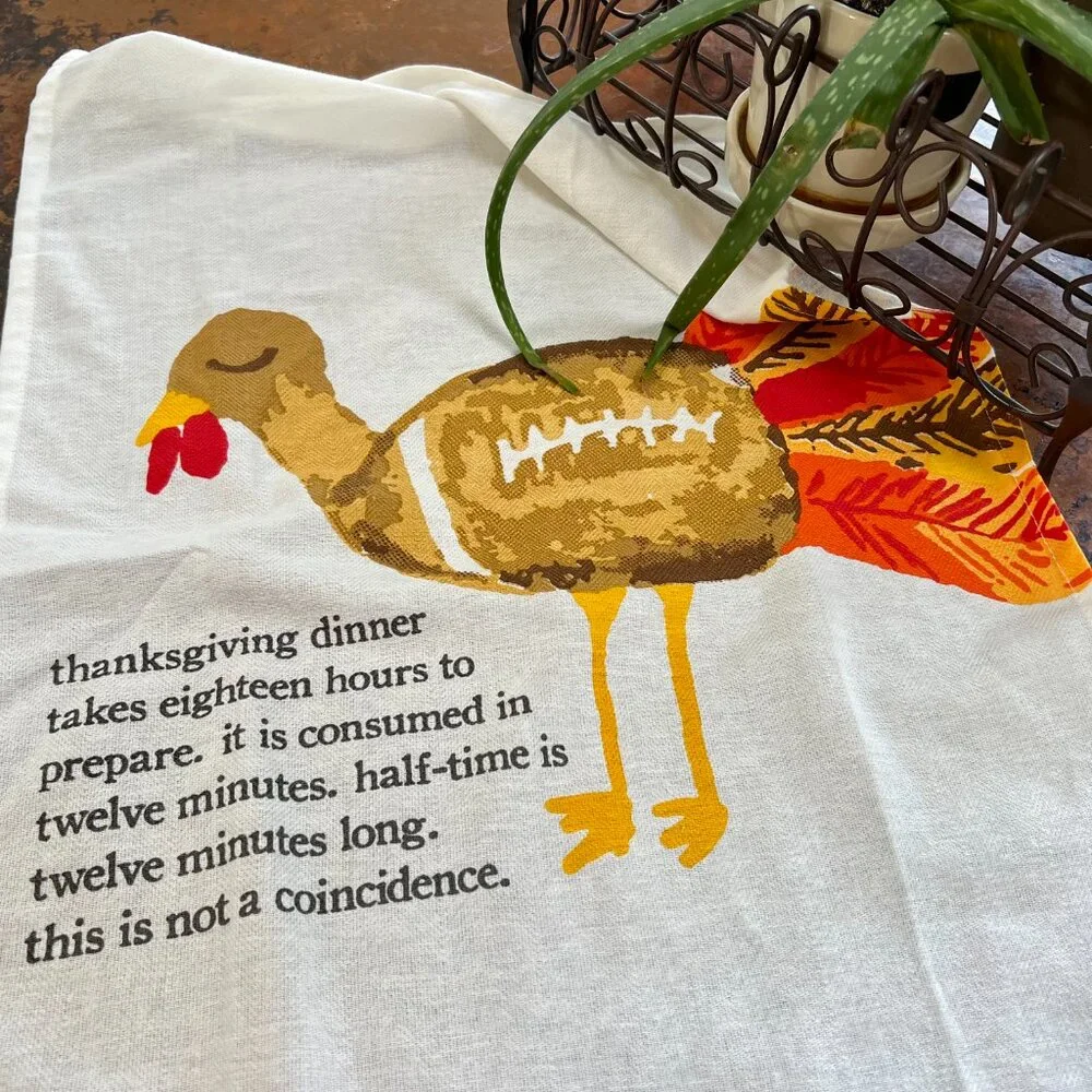 Thanksgiving Dinner Mud Pie Dish Towel